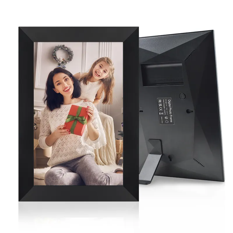 10 इंच टच स्क्रीन वाईफ़ाई क्लाउड डिजिटल फ़्रेम फ़ोटो डिस्प्ले डिजिटल फ़ोटो फ़्रेम परिवार के लिए 32 जीबी उपहार के साथ