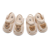Chaussures pour bébé printemps-automne, couleur unie, dessin animé animal, semelle antidérapante, chaussures pour tout-petits