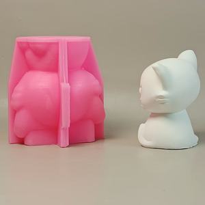 Handmade Resin Casting Molds for DIY Decorative Ornaments Ins Style <b>Silicone</b> Desktop <b>Tools</b> Cat Mold W0754 - Product Image 4