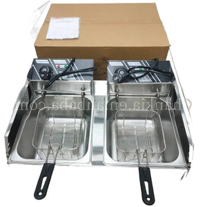 Friteuse électrique de table en acier inoxydable 12L pour usage commercial en cuisine - Product Image 3