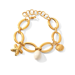 Collar con Hebilla Circular Geométrica de Acero Inoxidable, Chapado en Oro de 18K, Joyería de Lujo para Mujer, Resistente al Deslustre - Product Image 1