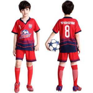 Mới Đến Trẻ Em Thiết Lập Bóng Đá Jersey Ngắn Biểu Tượng Tùy Chỉnh Cậu Bé Cô Gái Trẻ Em Bộ Dụng Cụ - Product Image 5