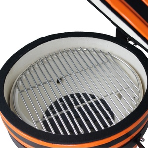 SEB 16 pouces Kamado Grill en acier et métal en forme d'oeuf de haute qualité Cuisine extérieure <span class=keywords><strong>BBQ</strong></span> <span class=keywords><strong>Pierre</strong></span> en céramique avec charbon de bois - Product Image 4