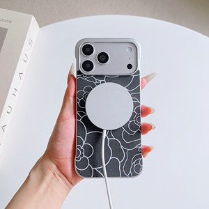 Camellia Pattern Fabric Full Wrap Protection Shockproof Anti-Drop <b>Camera</b> Protect Magnetic Mobile Phone Cases For iPhone 17 Pro - Product Image 6