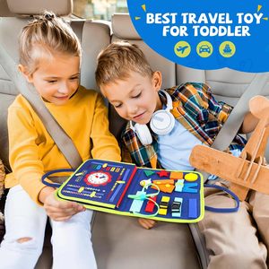 Tavola delle Attività per Bambini, Giochi Sensoriali Montessori per Ragazzi, Pannello Educativo per lo Sviluppo delle Abilità Motorie - Product Image 6