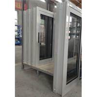 Fenêtre coulissante en aluminium argenté avec moustiquaire anti-insectes et cadre de ventilation pour bâtiments résidentiels et commerciaux
