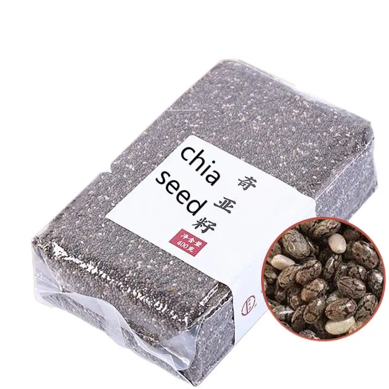 Hạt Chia 400Gram HẠT Chia Thực Phẩm Đen Nguyên Hạt Trung Quốc Bán Buôn Hạt Chia