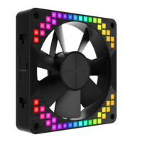 Ruix RX26 ARGB Refroidisseur de PC de refroidissement magnétique Installation facile Ventilateur de boîtier d'ordinateur avec dissipateur thermique en plastique de conception de bloc de construction