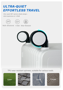 Anti-kras duurzame zakelijke koffer van Duits polycarbonaat (PC) met spinnerwielen en TSA-slot, handbagage formaat - Product Image 3