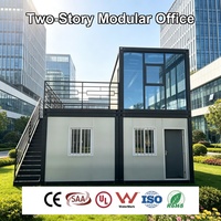 Contenedor Desmontable OEM para Oficina con Espacio de Trabajo y Rincón de Reuniones para la Gestión de Personal en Sitios de Fabricación
