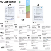 Porte coupe-feu en bois 20-60 minutes certifiée WH pour chambre d'hôtel, immeuble multi-appartements, bureau, école, résidence privée haut de gamme, moderne