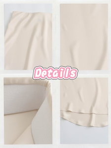 Váy midi dài lưng cao chất liệu satin kiểu Pháp bằng polyester dành cho nữ, có 15 màu, thanh lịch để mặc hàng ngày hoặc dự tiệc - Product Image 2