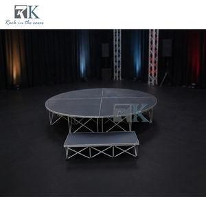 Circular <b>Stage</b> <b>Platform</b> Aluminum Folding Riser Simple Setup 30mm <b>Stage</b> - Product Image 2