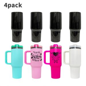 4pack Custom logo Laser Engraving Black Plated H2.0 <b>40oz</b> Vacuum Insulated Outdoor SpoTravel <b>Tumbler</b> <b>with</b> <b>Handle</b> - Product Image 1