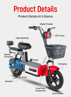 Vélo Électrique Urbain Adulte Modèle 2026 Dernière Génération, Moteur Puissant 48V, Électronique Intelligente, Deux Roues, Autonomie 50KM, Vente en Gros