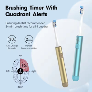 Cepillo de Dientes Eléctrico para Adultos, Resistente al Agua, con Batería de Larga Duración y Función de Sensor de Presión, Suministro de Fábrica - Product Image 1