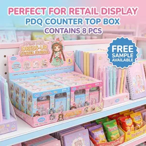 Kit de Papelería para Diario DIY para Niñas al por Mayor, Set de Libro de Pegatinas de Disfraces de Dibujos Animados con Caramelos Explosivos de 1.5g y Pinzas, Juguete de Caramelos - Product Image 3