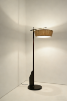 Lampe sur pied LED de luxe moderne avec base en métal, abat-jour personnalisé pour hôtel, lampe sur pied pour salon, villa, à intensité variable, personnalisable, garantie de 2 ans