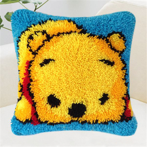 <span class=keywords><strong>Kit</strong></span> de crochet de verrouillage pour éléphant animal en toile pré-imprimé, taie d'oreiller personnalisée pour adultes et débutants - Product Image 2