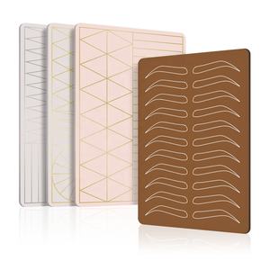2 Kanten Print Microblading Tattoo Wenkbrauw Praktijk Huid Wenkbrauw Cosmetische Make-Up Siliconen Training Huid Make-Up Praktijk Gezicht - Product Image 1