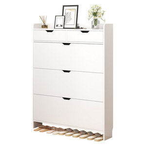 Modern Ultra Thin <strong>Shoe</strong> Cabinet <strong>Slim</strong> Entryway <strong>Shoe</strong> Storage <strong>Cupboard</strong> for Home Living Room Hotel Hallway - Product Image 6