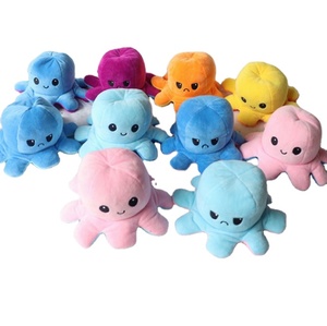 Sang trọng động vật đồ chơi bạch tuộc lật đảo ngược sang trọng bạch tuộc Gối mặt thay đổi tâm trạng nhỏ bạch tuộc búp bê vải mềm dễ thương - Product Image 1