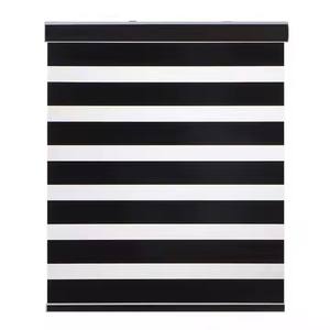 ज़ेबरा अंधा डबल परत नरम पर्दा रोलर अंधा संयुक्त राज्य आयात करता है अंतर्निहित ब्लूटूथ रिमोट कंट्रोल इलेक्ट्रिक सादा डिजाइन - Product Image 2