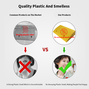 500x500x200 मिमी काले हटाने योग्य लोडिंग रैंप प्लास्टिक की गति मोटर साइकिल चालक के लिए प्लास्टिक स्पीड बैम्प्स - Product Image 3