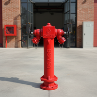 Hydrant d'incendie à poteau de norme britannique, système de protection incendie extérieur au sol, équipement d'alimentation en eau