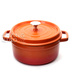 Ensemble de casseroles en fonte émaillée pour la cuisine à domicile, avec couvercle - Product Image 3