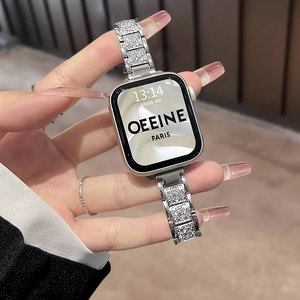 Bracelets de montre intelligente sertis de diamants pour Xiaomi Mi Band 9/10, pour Apple Watch, pour Huawei Mi Band 9/10 - Product Image 3