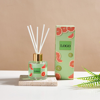 Diffuseur de Parfum d'Intérieur 50ML, Bouteille en Verre Tendance, Parfum Fruité, Huile Essentielle, Diffuseur à Bâtonnets