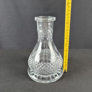 Base en verre pour chicha, accessoires de narguilé, 22 cm, motif transparent, vente en gros d'usine - Product Image 6