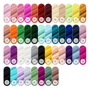 Оптовая продажа, 12 мм шелковый креп-де-Шин, 44 цвета, универсальные для платьев, свадебных штор, футболки, тканый простой дизайн - Product Image 2