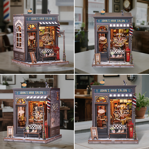 CuteBee - Kit de Manualidades para Crear un Rincón de Lectura, CWGC215, Rompecabezas 3D de Madera, <span class=keywords><strong>Casa</strong></span> en Miniatura para Adultos - Product Image 3