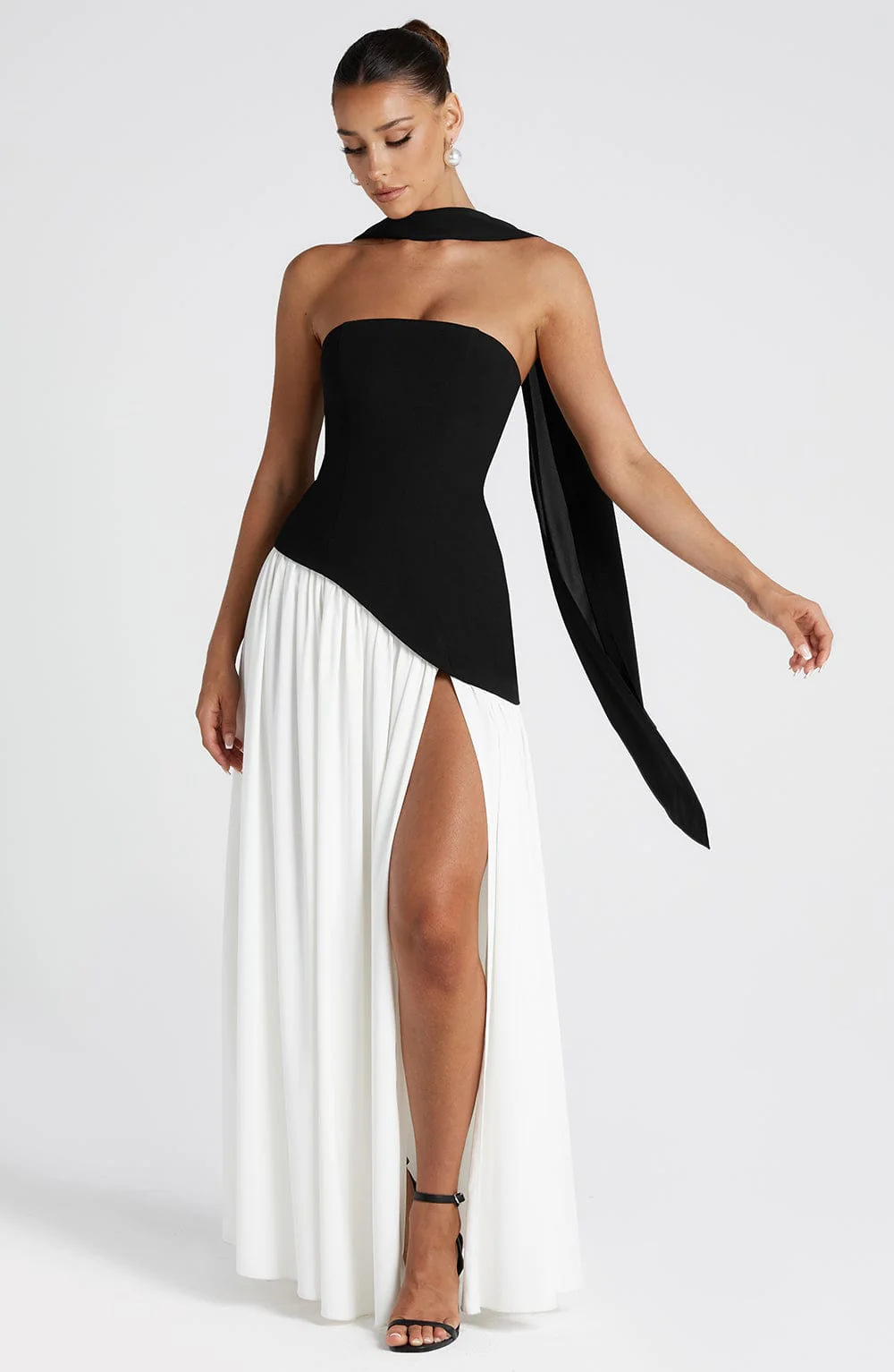 Black and white