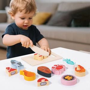 Set Giocattolo per Tagliare Frutta e Verdura in <span class=keywords><strong>Legno</strong></span>, Gioco di Ruolo per <span class=keywords><strong>Cucina</strong></span> - Product Image 5