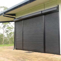 Porte à enroulement en aluminium au design minimaliste et esthétique, personnalisable pour les projets de supermarchés