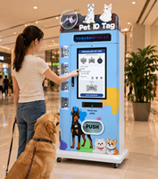 Máquina Expendedora de Etiquetas de Identificación Personalizadas para Mascotas con Grabado Láser, Pantalla Táctil de Acero Inoxidable y Gestión Basada en la Nube con SDK