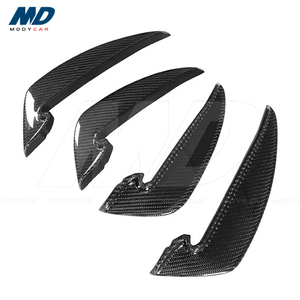 Ailerons de pare-chocs avant en fibre de carbone de style Bkss pour <span class=keywords><strong>Audi</strong></span> <span class=keywords><strong>RS4</strong></span> B9 2017-2019 - Product Image 4