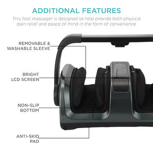 Máquina de Masaje de Pies y Piernas Shiatsu Avanzada con Vibración, Calor y Compresión, Masajeador de Pies de Grado Profesional para el Hogar - Product Image 4