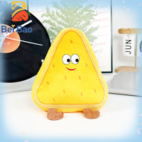 Jouets en peluche super doux en forme de gâteau au fromage de 8 pouces - Édition anniversaire anti-stress, finition lavée, cadeau avec fonction anti-stress