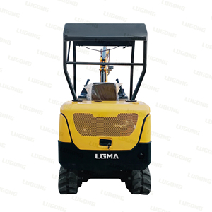 LUGONG LZ25 Micro-excavatrice de jardin la plus vendue avec chenilles en caoutchouc et système hydraulique fiable - Product Image 2