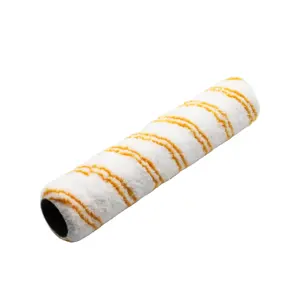 9 "12 inç uzun kazık uzunluğu mikrofiber polyester rulo kol İngiltere pazarında sarı şerit renkli rulo yedekler ile