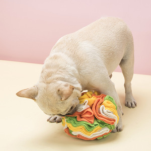 Alfombrilla plegable ecológica de lana para perros, dispensador interactivo moderno de golosinas, juguete para liberar el estrés, bola para olfatear mascotas - Product Image 3
