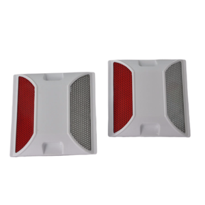 लाल सफेद, पीले यातायात चेतावनी सुरक्षा उठाया परावर्तक फुटपाथ मार्करों एबीएस प्लास्टिक राजमार्ग बिल्ली आँखें चिंतनशील रोड स्टड - Product Image 3