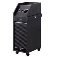 Chariot de Salon de Coiffure à Roulettes, Design Stable à 4 Roues, Idéal pour Hôtels, Supermarchés, Salles de Bain et Usage Commercial, Matériaux ABS+Bois – Vente Flash