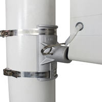 HLY 2024 Nouveau Poteau de rue publicitaire de conception personnalisée de haute qualité Roll Up Road Banner Lamp Post Suspendu Extérieur Étanche