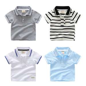 从中国批量购买棉质男童印花儿童马球t恤批发服装 - Product Image 5