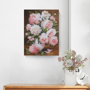 <span class=keywords><strong>Peinture</strong></span> Diamant Chenistory Vintage, <span class=keywords><strong>Bouquet</strong></span> <span class=keywords><strong>de</strong></span> Pivoines, Broderie Complète, Nature Morte Florale pour Décoration <span class=keywords><strong>de</strong></span> Salon et Maison - Product Image 4